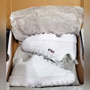 FILA Women's Sneakers, White, 5.5